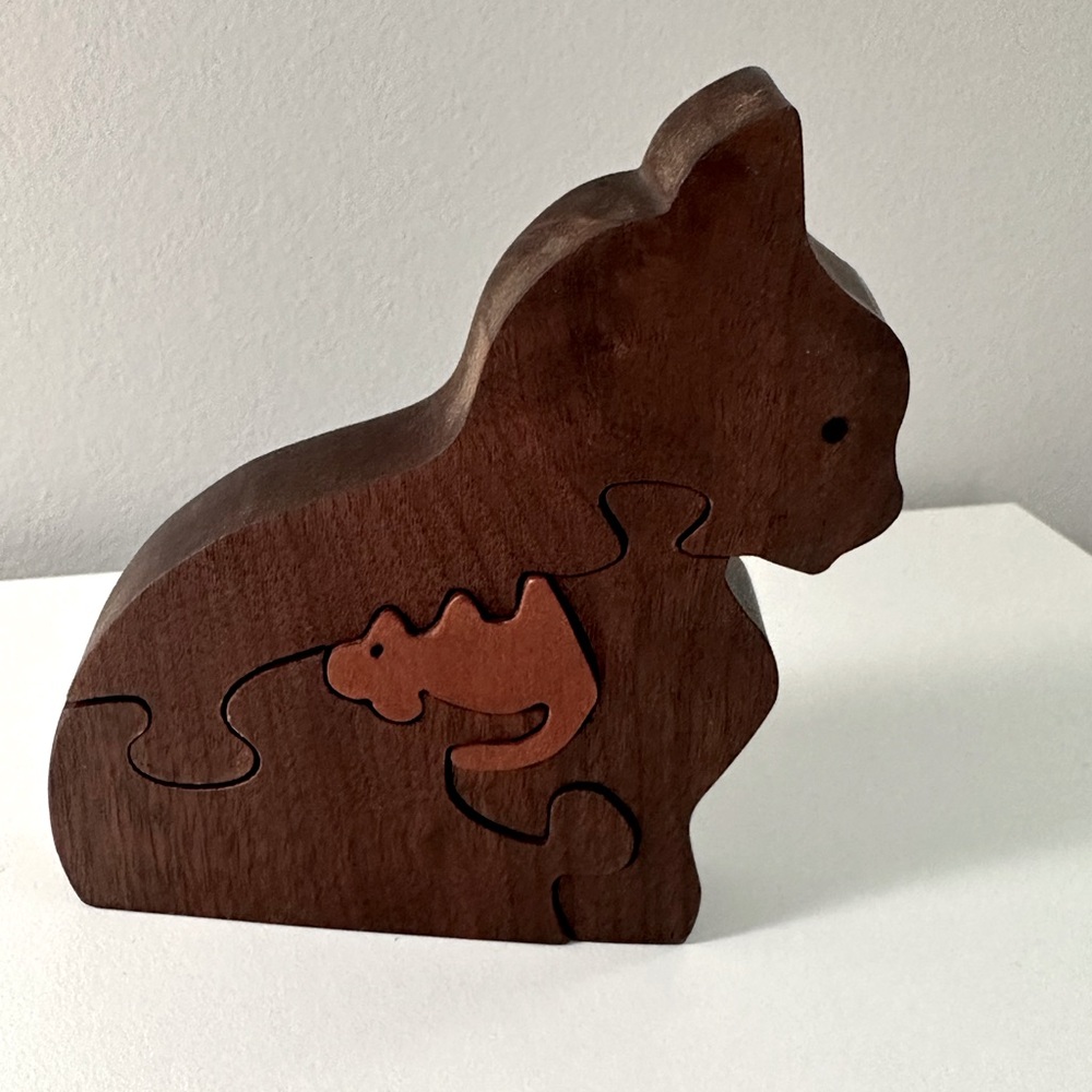 Wooden Cat Puzzle